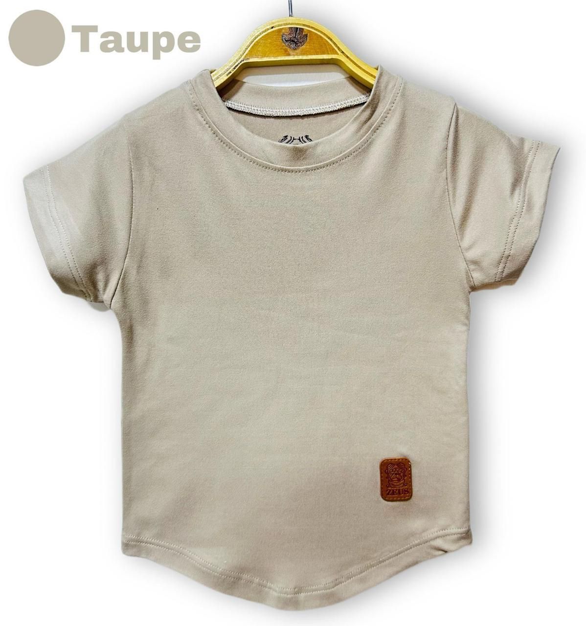 Camiseta Infantil Taupe