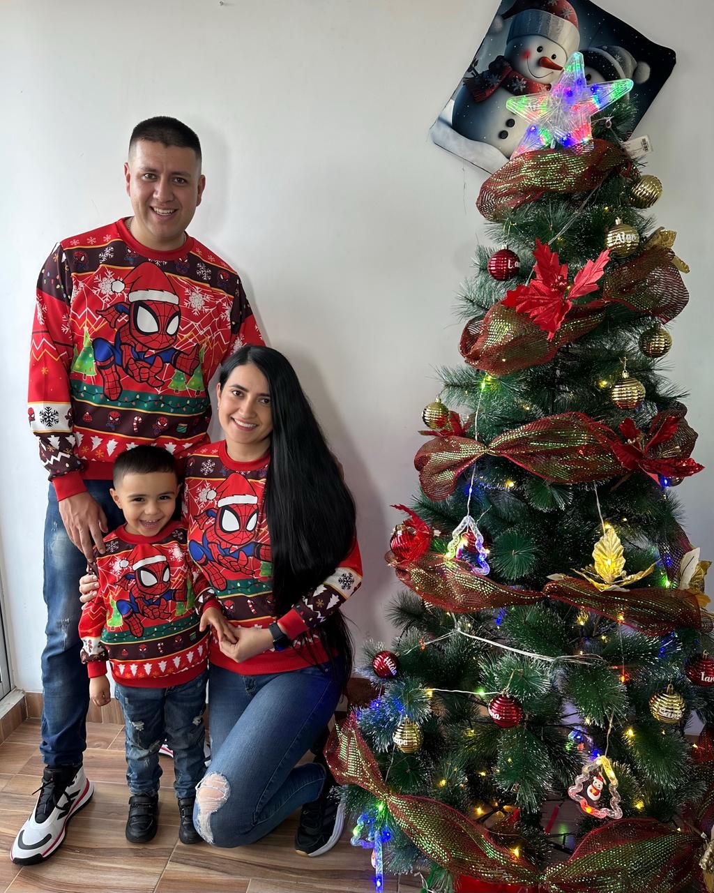 Buzo Navideño Spaiderman Infantil