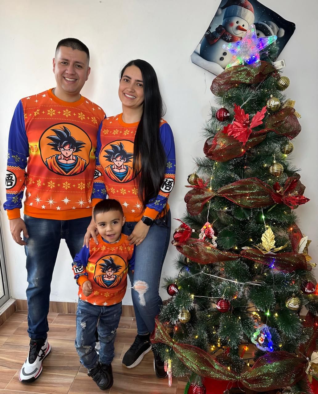 Buzo Navideño Goku Infantil