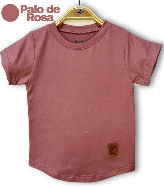 Camiseta Infantil Palo Rosa