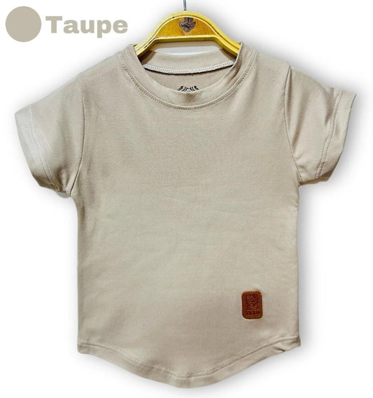 Camiseta Infantil Taupe