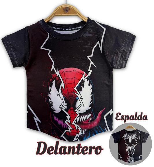 Camiseta Spaiderman & Venom Niño Premiun