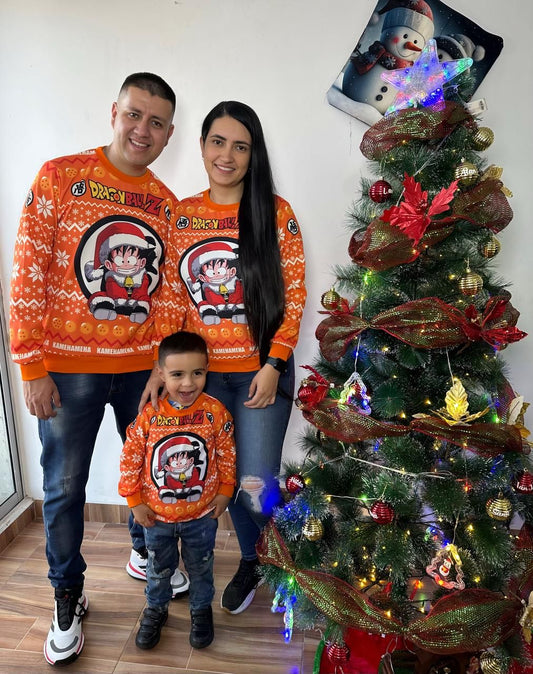 Buzo Navideño Goku Bebé Infantil