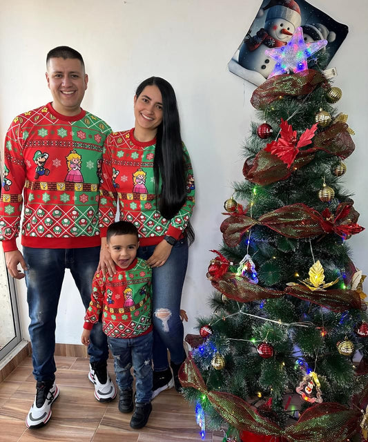 Buzo Navideño Princesa Peach Infantil