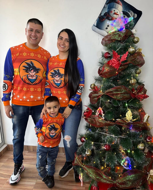 Buzo Navideño Goku Infantil
