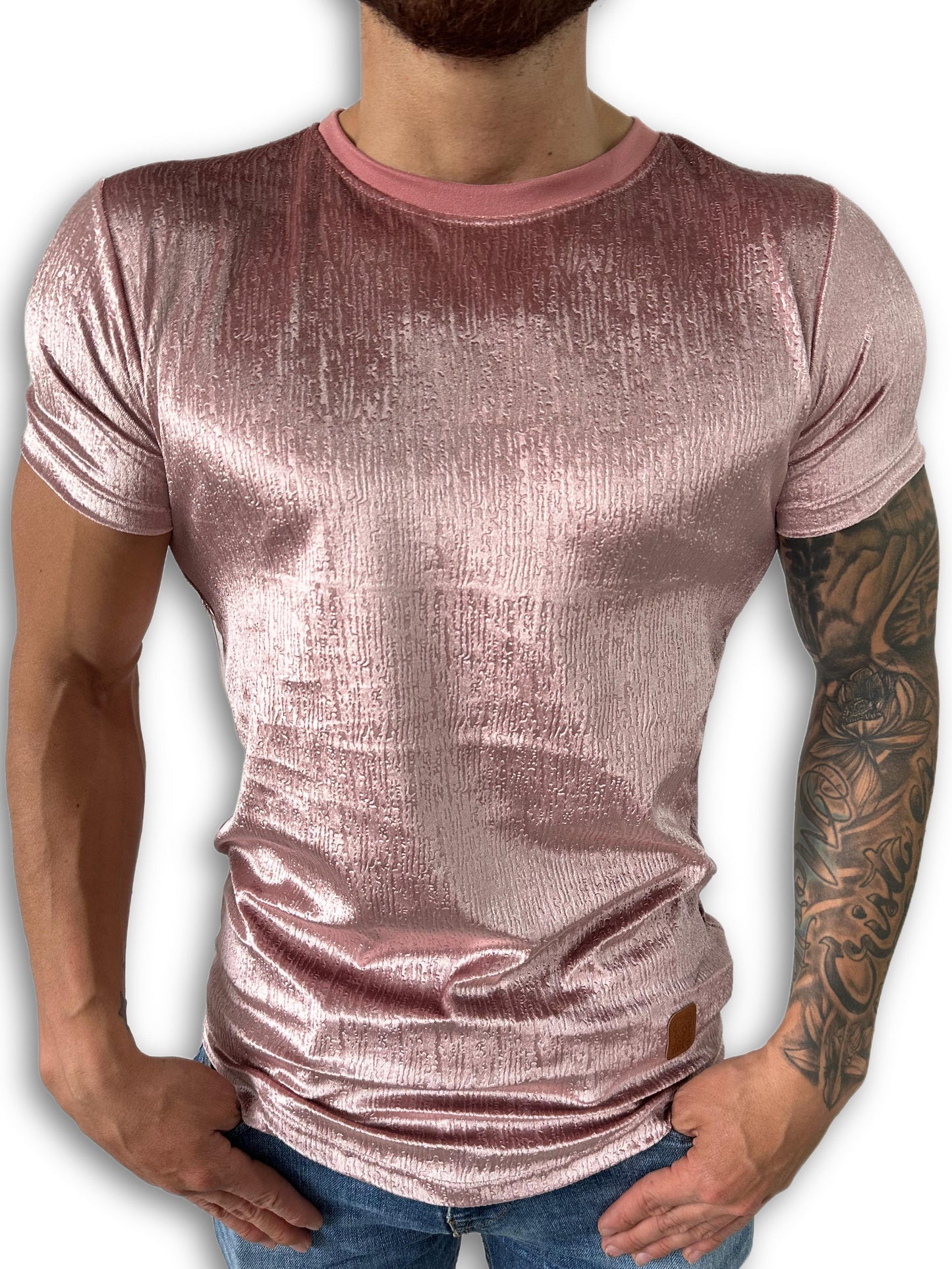 CAMISETA SLIM FIT PREMIUM EN TERCIOPELO