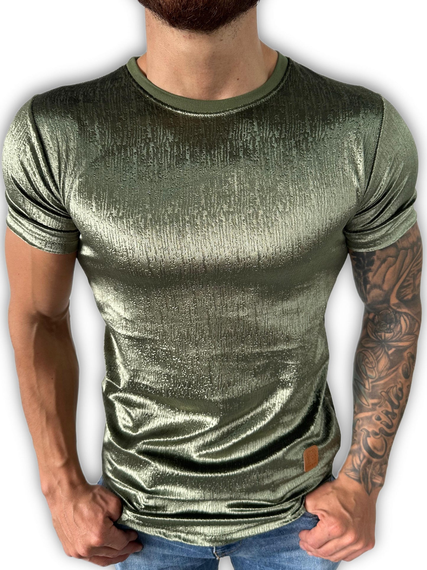 CAMISETA SLIM FIT PREMIUM EN TERCIOPELO