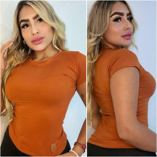 Camiseta Unicolor Terracota
