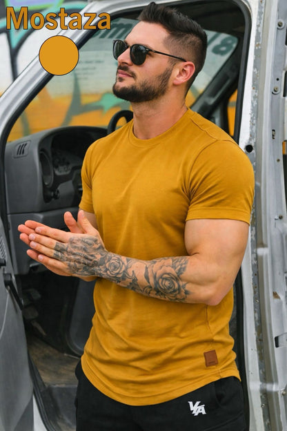 Camiseta Unicolor Hombre
